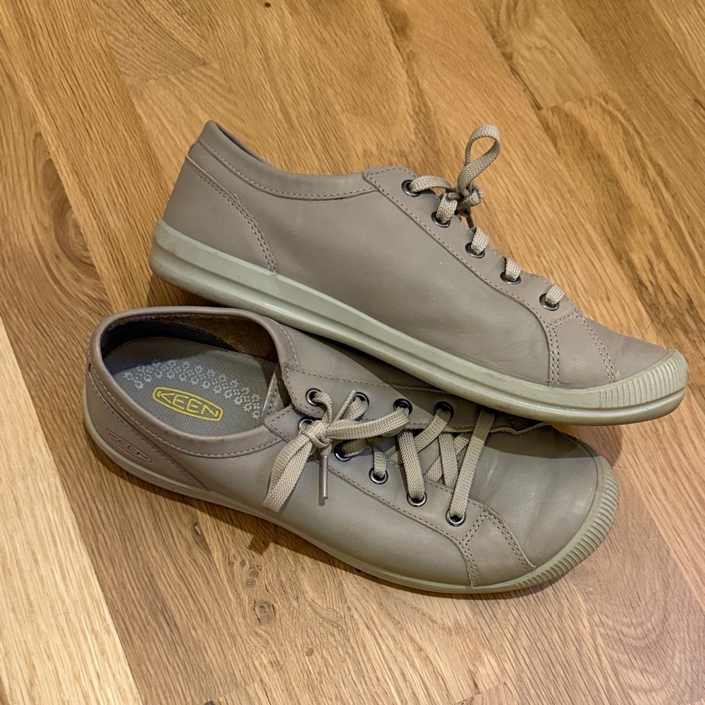 Keen Women's Taupe Lace-Up Sneakers - Picture 3 of 6